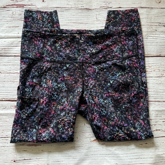 Lululemon Fast and Free High-Rise Tight 25" in Floral Spray Multi Sz 10 - Picture 3 of 8